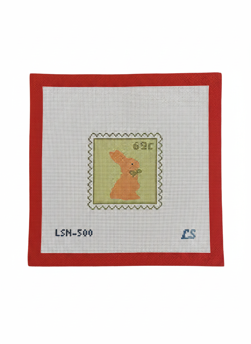 Bunny Postage Stamp Green