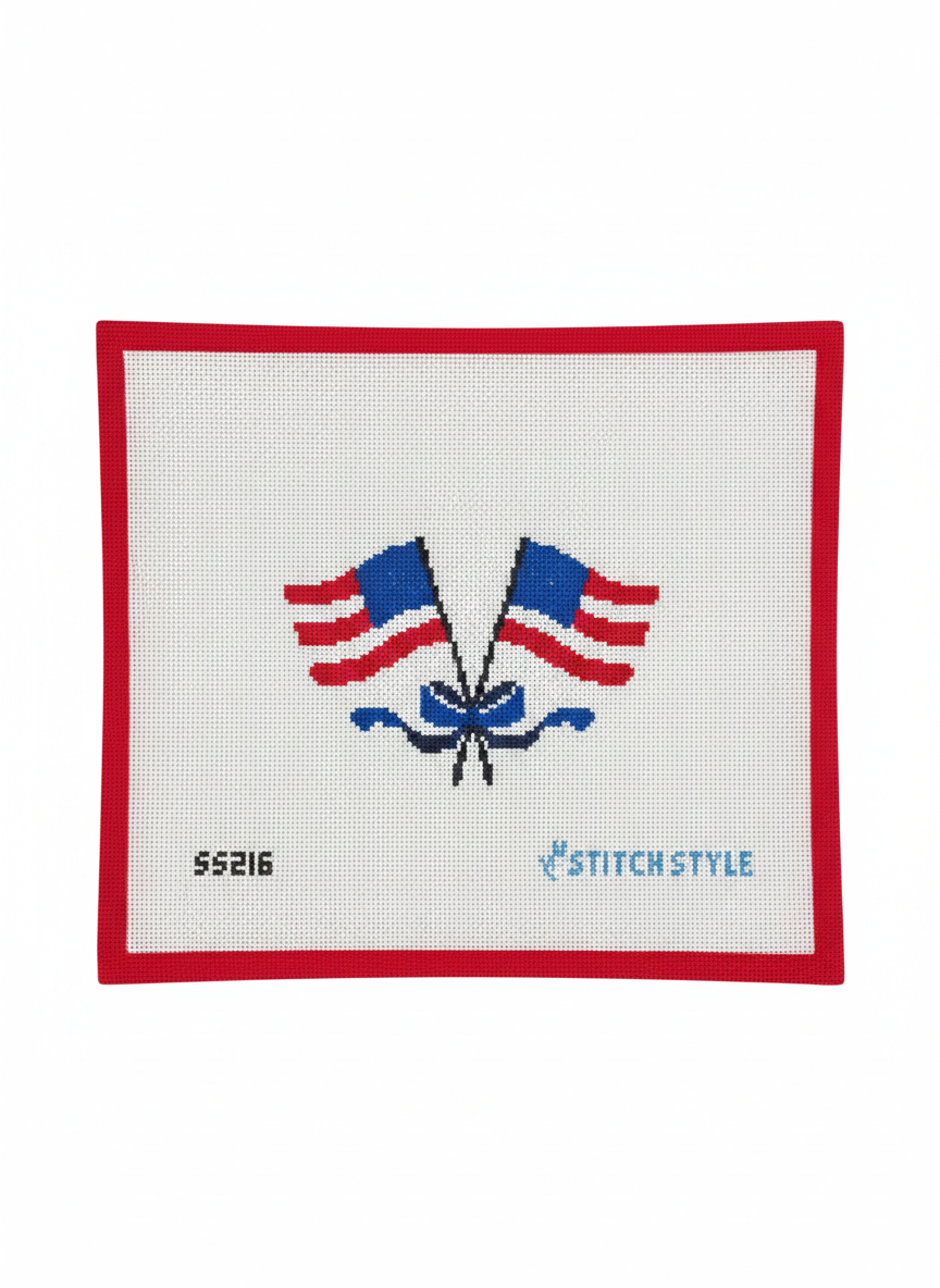 American Flag with Bow