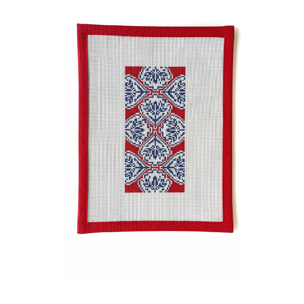 Medallion Red & Blue Eyeglass Case