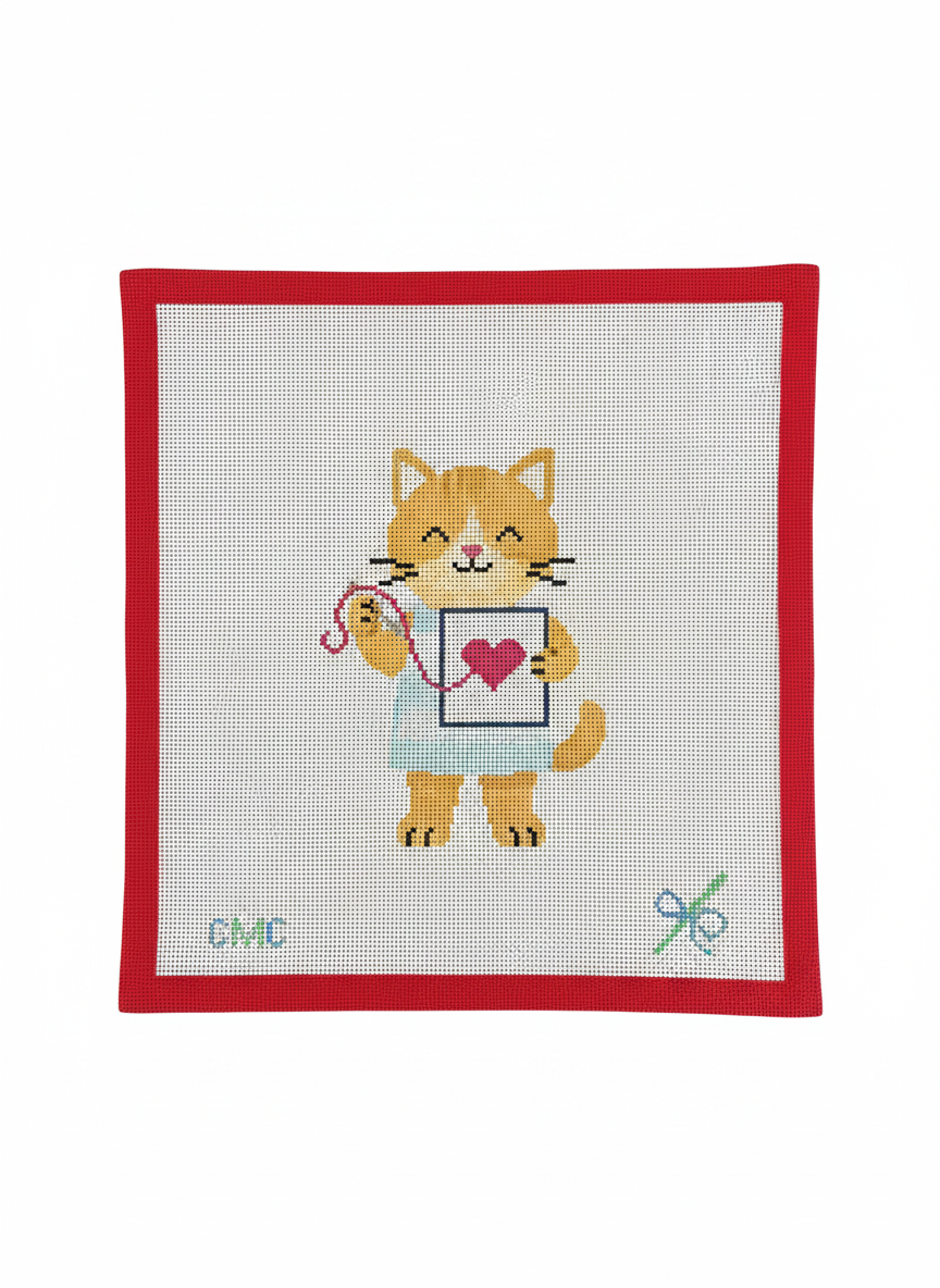 Nellie the Needlepointing Kitty