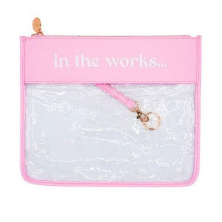 "In the Works" Project Bag-Small, Bubblegum Pink