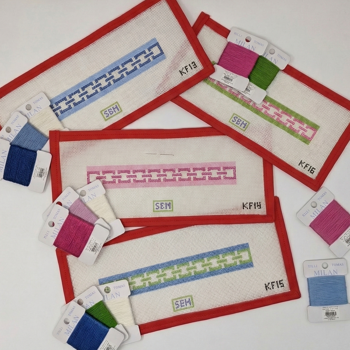 Starter Key Fob Kit: Canvas, Fibers, & Scissors
