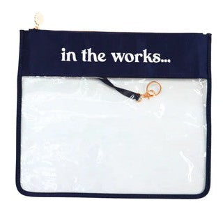 "In the Works" Project Bag-Medium, Navy