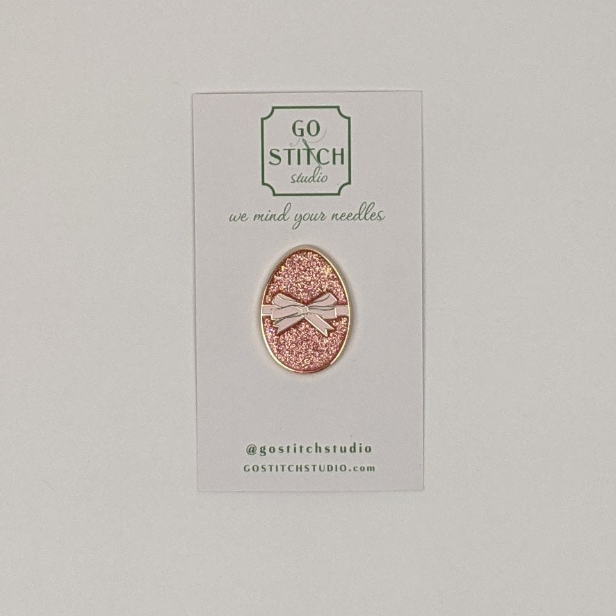 Pink Champagne Egg Needle Minder Magnet