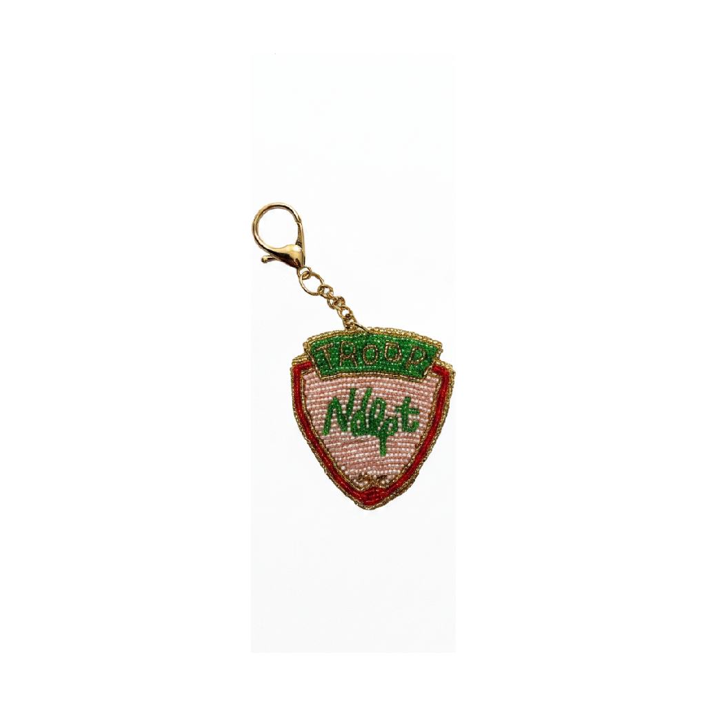 Pink Troop NDLPT Beaded Bag Charm Accessory