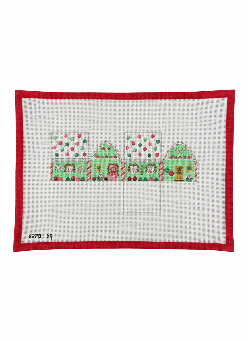 Pink & Green Mints 3D Gingerbread House