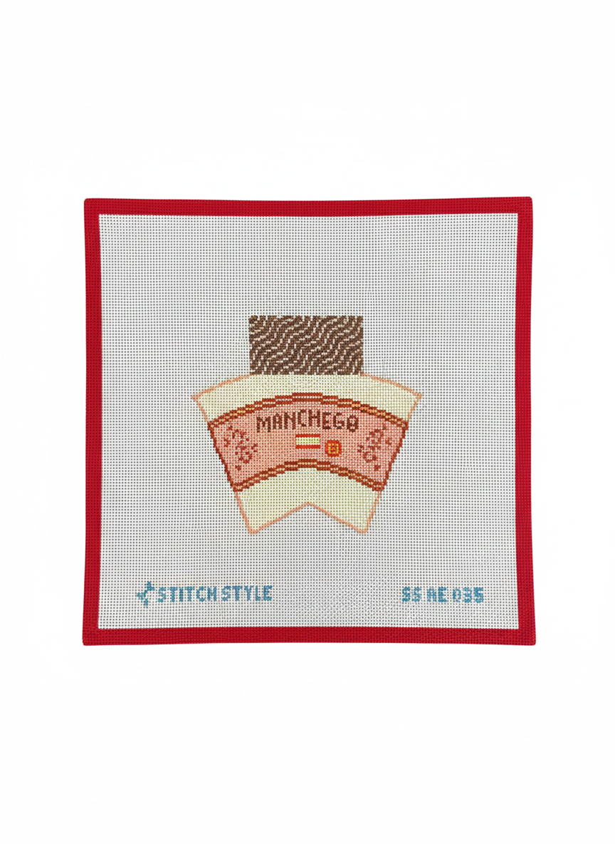 3D Wedge of Manchego Cheese