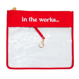 "In the Works" Project Bag-Medium, Cherry