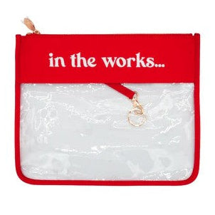 "In the Works" Project Bag-Small, Cherry