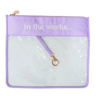 "In the Works" Project Bag-Medium, Lavender