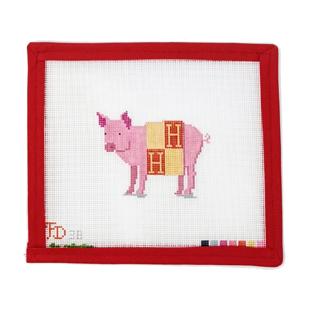 Pig in an Hermes Blanket