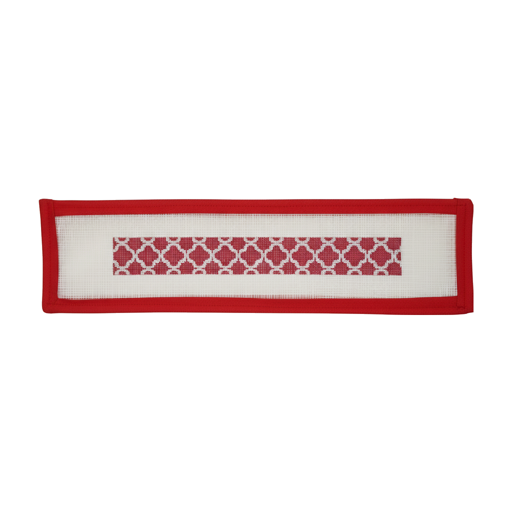 Quatrefoil Key Fob Hot Pink