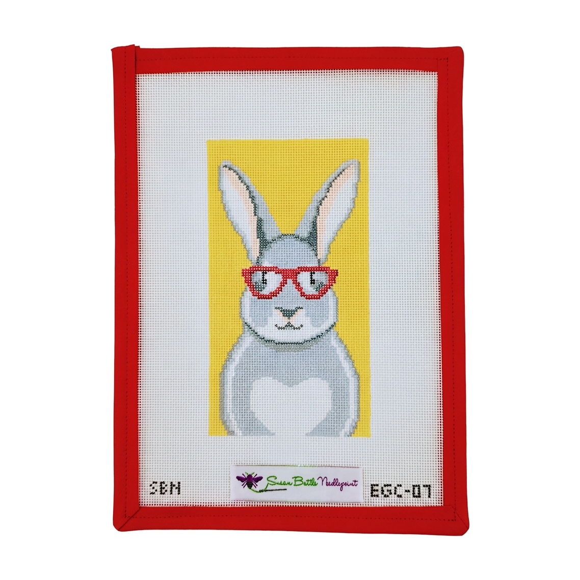 Bunny w. Glasses Eyeglass Case